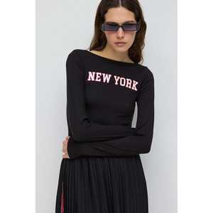 Camiseta Casual Estampada de Manga Larga y Cuello Redondo, 100% Poliéster - Product Image 2