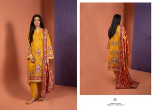 ชุดเดรสฤดูร้อน Faisalabad ผ้าฝ้าย/ชุดสนามหญ้า เสื้อผ้าผู้หญิง ฤดูร้อน ออกแบบผ้าฝ้าย/ชุดสนามหญ้า ชาลวาร์ คามีซ สุภาพสตรี - Product Image 2