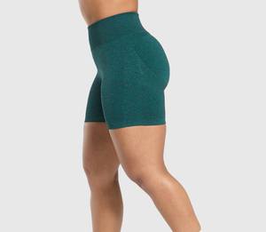 High Waist Seamless Yoga <b>Shorts</b> for Women <b>Green</b> Compression Biker <b>Shorts</b> Gym Workout Fitness Activewear - Product Image 4