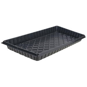 Bandeja de germinación multi-cápsula Martom TG71792 negra de 54x28x5cm con orificios de drenaje de plástico PS, domo de humedad y tapa rectangular. - Product Image 5