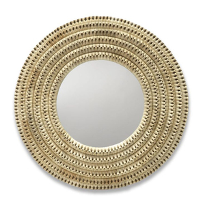 Exclusive Gold Metal Leaf Frame Round <b>Wall</b> Mounted <b>Mirror</b> Modern Home Living Room Decorative <b>Wall</b> <b>Mirror</b> <b>Wall</b> <b>Art</b> <b>For</b> Hot Sale - Product Image 4