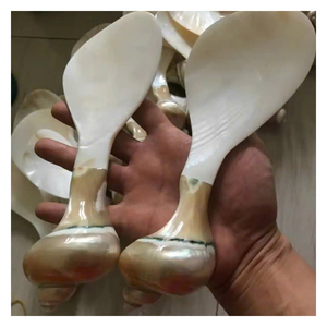 Cuillère à conque fabriquée à la main, fabriquée à partir de coquille véritable, aspect élégant et naturel, parfaite pour servir du sel, des sauces et des fruits de mer de qualité supérieure - Product Image 3