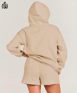 El mejor diseño, logotipo personalizado, sudaderas con capucha para mujer, conjunto de pantalones cortos, hecho en Pakistán, forro polar de alta calidad, hasta la rodilla, conjuntos de Invierno para mujer al aire libre - Product Image 4