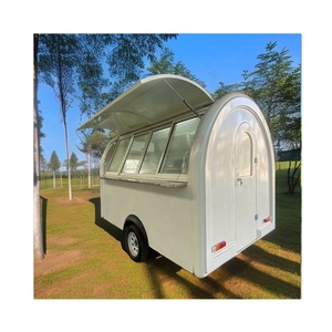 Nouvelle remorque alimentaire ronde en fibre de verre personnalisée avec système de paiement multiple et transactions sans argent liquide - Product Image 2