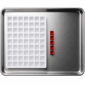 Moule rond personnalisé avec logo commercial pour bonbons gélifiés en vrac, plateau demi-feuille 180 cavités, silicone, fourniture par contrat - Product Image 5
