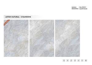 Carreaux de sol muraux en porcelaine brillante de qualité supérieure 1200x1800 Grand format 120x180cm Carreaux GVT polis Collection d'exportation durable et élégante - Product Image 6