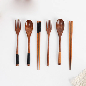 Cadeaux de fête d'affaires élégants Logo vente en gros ensemble de cuillères en bois ensemble d'ustensiles de cuisine ustensiles de cuisine outils ustensiles de cuisine en bois - Product Image 1