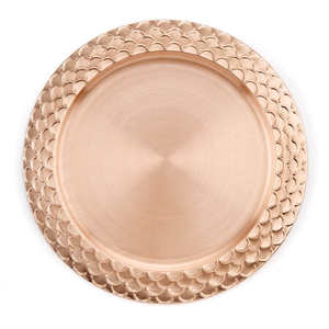 Assiettes de présentation en cuivre populaires pour les banquets de mariage, design de couleur personnalisé, style moderne classique durable, vente en gros de luxe - Product Image 4