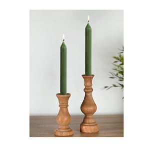 Bougeoir en bois poli avec finition lisse conçu pour une décoration intérieure élégante et un style de table - Product Image 6