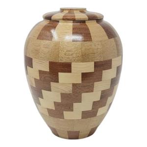 Urna de madera de alta calidad hecha a mano, venta al por mayor, urnas de cremación, suministros funerarios, urnas de madera para cenizas humanas, adultos de la India - Product Image 6