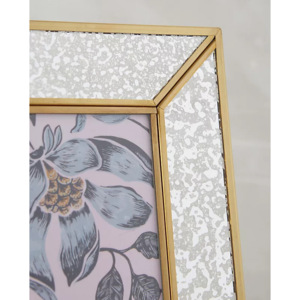 ทันสมัยยุโรปวินเทจนอร์ดิกภาพโลหะแนวตั้งขนาดกำหนดเองศิลปะผนังยืนขอบทองปรอทแก้วขอบเดสก์ท็อปสีดำ - Product Image 3