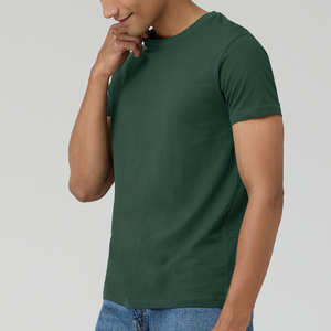 Camiseta lisa de alta calidad para hombre, venta al por mayor, camisetas en blanco de manga corta con logotipo personalizado para hombre, camisetas unisex de talla personalizada - Product Image 4