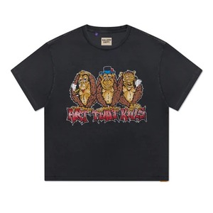 Venta al por mayor de peso pesado de alta calidad galería gráfico camiseta logotipo personalizado impreso hombres camisetas de gran tamaño Drop Shoulder Tees - Product Image 4