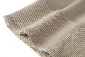 Automne et hiver Couples sweats pur coton solide rétro col rond pull haut pour hommes, pull Simple vêtements de sport décontractés - Product Image 5