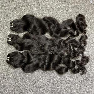 100% paquets de cheveux humains vierges extensions de cheveux européens bruts paquets de cheveux ondulés produits en gros - Product Image 4