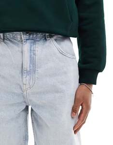 Venta al por mayor High Street Solid Summer Hip Hop Ripped Hole Denim Pantalones cortos de hombre Black Punk Wash Baggy Vintage Raw Edge Casual Denim - Product Image 4