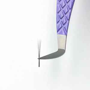 Pince à épiler professionnelle manuelle colorée en acier inoxydable pince à épiler pointue incurvée pour Test Extension de cils - Product Image 4