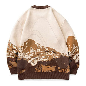 Men Winter Solid Crew Neck 100% Cotton Knit Breathable Casual <b>Pullover</b> <b>Sweater</b> OEM ODM High Quality - Product Image 4