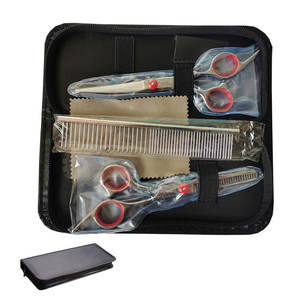 Nuevo Kit de tijeras de adelgazamiento de acero inoxidable profesional personalizado para herramientas de aseo de mascotas - Product Image 6