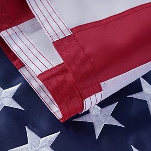 Drapeaux américains de qualité supérieure pour l'extérieur, 3x5, fabriqués aux États-Unis, drapeau en nylon résistant pour l'extérieur, 3 x 5, étoiles brodées cousues - Product Image 3