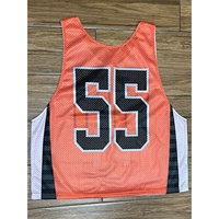 Pinnies de crosse réversibles personnalisés de haute qualité, vêtements de sport de couleur unie
