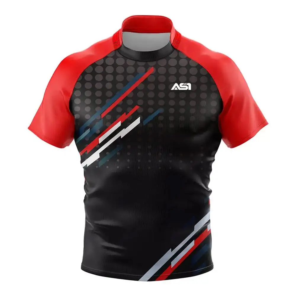 Camisetas de rugby de algodón 100% grueso pesado, camisetas con logotipo personalizado, polos clásicos de rugby de manga larga, ropa de equipo de alta calidad