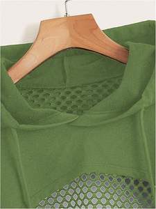 Nouveauté, vente en gros, haut de gamme, haut court pour femme, matière polaire, haut court à capuche pour femme, prix bas - Product Image 3