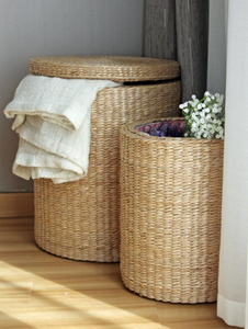 Paniers tissés à la main écologiques du Vietnam en rotin et jacinthe d'eau, tailles personnalisées, fabricant de gros - Product Image 2