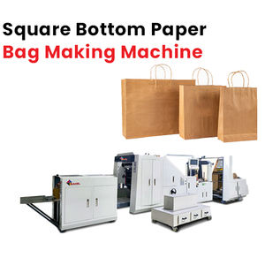 Máquina de fabricación de bolsas de papel de fondo cuadrado completamente automática más vendida para bolsa de papel Kraft cuadrada - Product Image 5