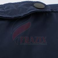 Veste bomber tactique en satin rayé à boutons sur le devant, fabrication sur mesure, fourniture d'usine
