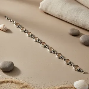 Pulsera de Perlas de Agua Dulce con Baño de Rodio en Oro de 14k para Mujer - Product Image 2