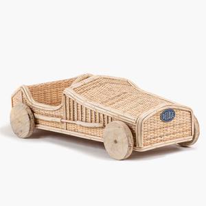 Coche de juguete pequeño de ratán para jardín de infantes de alta calidad, mini coches de carreras elegantes, vehículo artesanal, juguetes para niños y bebés - Product Image 4