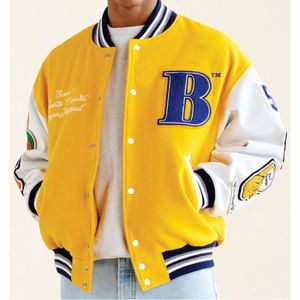 College Baseball jacket for men winter stylish wholesale breathable letterman unisex satin plain embroidered jacket - Product Image 6