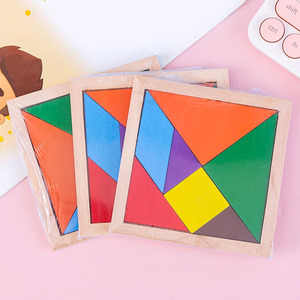 Hot Sale Jigsaw Puzzle Colorful Square Game Brain Teaser Educational Toy <strong>Tangram</strong> Puzzle - Product Image 2