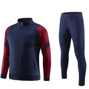 Vente en gros personnalisé survêtement de gym en polyester respirant pour hommes motif solide costume de sport athlétique pour l'hiver options de taille plus - Product Image 1