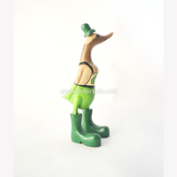 Super Mario Bambuswurzel Holz-Enten-Skulptur Handgefertigte Umweltfreundliche Moderne Art Deco Einzigartige Luxuriöse Maßgefertigte Tisch-Dekoration
