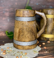 Tasse en corne de buffle polie 100% naturelle 500ml, thème religieux, emballage cadeau, écologique, haute qualité, toucher réel