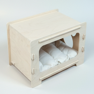 Maison pour chat en bois Oem Odm Vietnam Factory Fsc Birch Plywood Flat Pack Eco Pet Furniture Manufacturer AC12 - Product Image 2