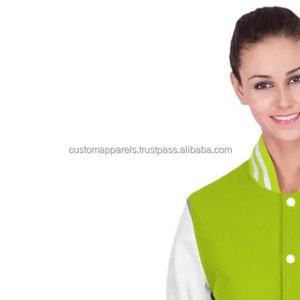 Veste universitaire matelassée en coton pour femme, légère, respirante, style streetwear, avec broderie personnalisée et finition teinte - Product Image 5