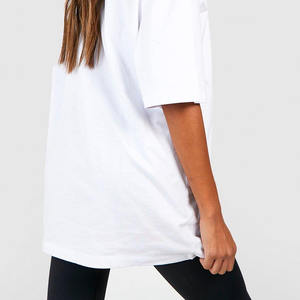 OEM Personnalisé Femmes Crop Top T Shirt 100% Coton Léger Blanc Sexy Femmes Fitness Crop Top TeesSummer Heavyweight Peigné Ensemble - Product Image 6