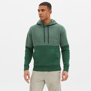 Sudadera con capucha y cremallera de peso pesado de algodón y poliéster bordada personalizada para hombre, estilo Streetwear con forro polar para invierno, servicio térmico OEM - Product Image 2