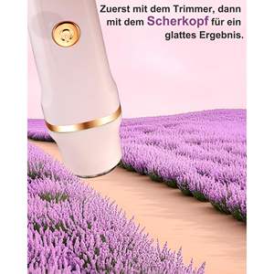 Depiladora Eléctrica 3 en 1 Recargable para Mujer, con Doble Cuchilla, Resistente al Agua IPX7, para Rostro, Piernas y Área del Bikini, Herramienta de Depilación Lavable - Product Image 2