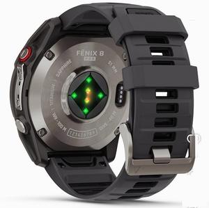 Montre connectée GPS multisports haut de gamme Garmin Fenix 8 Pro abordable, en aluminium, batterie 4000 mAh, compatible Wi-Fi, étanche pour la plongée, avec LED intégrée - Product Image 2