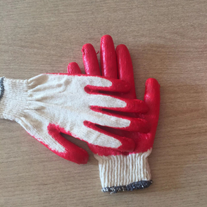 Gants de travail de sécurité enduits de caoutchouc vietnamien Anti-Cut Anti-Slip Latex Semi-Coating Coton réutilisable pour la protection des mains - Product Image 1