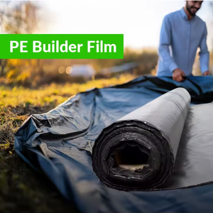 Film plastique de construction transparent PE PP toutes couleurs, haute résistance, 10' x 100', 6 mil, rouleau de bâche polyéthylène - Product Image 2