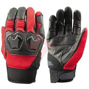 Guantes de Motocicleta de Cuero Gris Negro Premium, Unisex, Duraderos, Guantes de Carreras de Motociclismo, Equipo de Protección para Conducir, Antideslizantes, Deportivos - Product Image 4