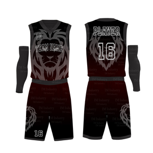 Personalice su propio uniforme de baloncesto del equipo reversible para hombre sublimación impreso cosido uniforme de baloncesto - Product Image 5