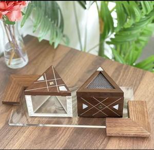 Juego de Mubakhar con incrustaciones de nácar de lujo con calentador de velas eléctrico de patrón pequeño para uso decorativo ¡Los mejores precios! - Product Image 4