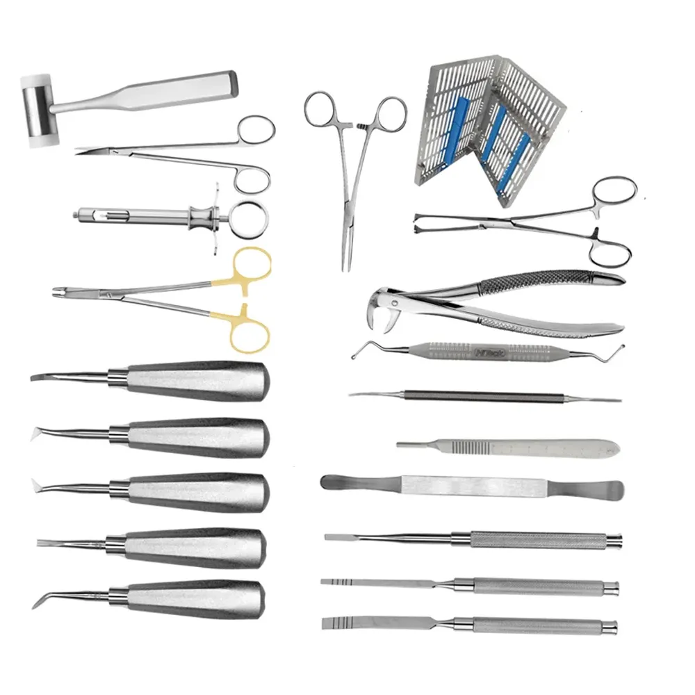 Curso De Cirurgia Oral Kit De Instrumentos Cirúrgicos Básicos Com Cassete Série Premium Instrumentos Cirúrgicos De Alta Qualidade