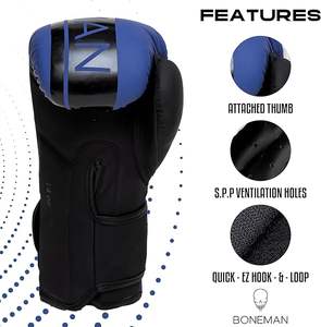 Guantes de Boxeo de Encaje de Alta Calidad en Oferta, Guantes de Boxeo de Piel de Vaca con Logotipo Personalizado para Adultos, para Entrenamiento y Competencia - Product Image 3